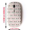 2.4G Wireless Mouse with Cute Pattern Design for All Laptops and Desktops with Nano Receiver - Cute Panda Head view 2