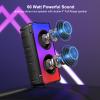 Bluetooth Speakers, 60W(80W Peak) Portable Loud Wireless Stereo Speaker with Rich Bass, Bluetooth 5.0, FM Radio, Colorful Light, TWS Pairing, EQ, 10000mAh Battery, Outdoor Speaker for Home Party Gift view 2