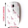2.4G Wireless Mouse with Cute Pattern Design for All Laptops and Desktops with Nano Receiver - Cute Pink view 2