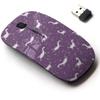 2.4G Wireless Mouse with Cute Pattern Design for All Laptops and Desktops with Nano Receiver - Unicorns Hearts Stars view 1