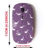 2.4G Wireless Mouse with Cute Pattern Design for All Laptops and Desktops with Nano Receiver - Unicorns Hearts Stars view 2