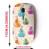 2.4G Wireless Mouse with Cute Pattern Design for All Laptops and Desktops with Nano Receiver - Colorful Pair Lovers view 2