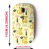2.4G Wireless Mouse with Cute Pattern Design for All Laptops and Desktops with Nano Receiver - Cartoon Leopards Rainbows view 2