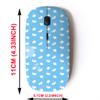 2.4G Wireless Mouse with Cute Pattern Design for All Laptops and Desktops with Nano Receiver - Dove Symbol Peace view 2