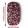 2.4G Wireless Mouse with Cute Pattern Design for All Laptops and Desktops with Nano Receiver - Bright Fantastic Flowers Space view 2