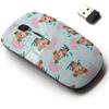 2.4G Wireless Mouse with Cute Pattern Design for All Laptops and Desktops with Nano Receiver - Dog Sleepy view 1