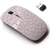 2.4G Wireless Mouse with Cute Pattern Design for All Laptops and Desktops with Nano Receiver - Botanical Floral Dotted view 1