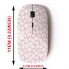 2.4G Wireless Mouse with Cute Pattern Design for All Laptops and Desktops with Nano Receiver - Botanical Floral Dotted view 2
