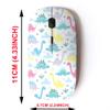 2.4G Wireless Mouse with Cute Pattern Design for All Laptops and Desktops with Nano Receiver - Funny Dinosaurs view 2