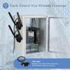 TRENDnet Industrial AC1200 Wireless Gigabit PoE+ Router, TI-WP100, 4 x Gigabit PoE+ Ports, 1 x Gigabit WAN Port, IP30 Housing, 120W PoE Power Budget, Dual-WAN, Dual-Band WiFi, VPN, Inter-VLAN Routing view 2