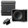 Alpine S-A60M Mono Power Amplifier with S-SB12V 12 Inch Subwoofer Enclosure and RUX-KNOB.2 Remote Bass Knob view 1