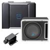 DIAS Alpine R-A75M Mono Power Density Amplifier with S-SB12V 12 Inch Subwoofer Enclosure and RUX-KNOB.2 Remote Bass Knob view 1