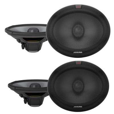 DIAS Alpine 2 Pack R-S69.2 R Series Coaxial 6x9 Inch 2 Way 300 Watts Car Speakers