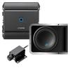 Alpine S-A60M Mono Power Amplifier with S-SB10V 10 Inch Subwoofer Enclosure and RUX-KNOB.2 Remote Bass Knob view 1