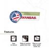 Desert Cactus University of Arkansas Sticker Razorbacks U of A Hogs Vinyl Decal Laptop Water Bottle Car Scrapbook (IND 11) view 4