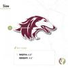 Desert Cactus Southern Illinois University Sticker Vinyl Decal Laptop Water Bottle Car Scrapbook (IND 7) view 2