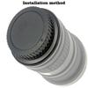 [4Pack] Rear Lens Cap Cover Compatible with All Canon EOS EF EF-S Camera Lens,EOS Rebel T7 T6 T5 90D 80D 77D 70D 60D 5Ds 1DX 5D 7D / 6D Mark II III 200D Rebel SL3 SL2 T8i T7i T6i T6S T4i T5i T5 T3 view 4