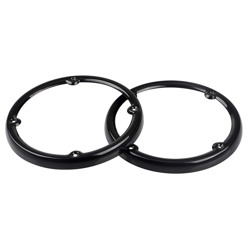 YDLMT 2Pcs Black Aluminum Rear Speaker Trim for Harley Touring Electra Tri Street Road Glide Ultra Limited 2014-2023