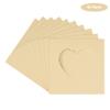 CountryArtHouse Tan Acid Free 7x7 Heart Picture Frame Mat with White Core Bevel Cut for 4x5 Pictures - Fits 7x7 Frame view 2