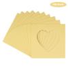 CountryArtHouse Soft Yellow Acid Free 7x7 Heart Picture Frame Mat with White Core Bevel Cut for 4x5 Pictures - Fits 7x7 Frame view 2