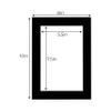 CountryArtHouse Black Suede Acid Free 8x10 Picture Frame Mats with White Core Bevel Cut for 6x8 Pictures - Fits 8x10 Frame - Pack of 100 Mats - with Bags & Backings view 3