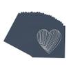 CountryArtHouse Navy Blue Acid Free 7x7 Heart Picture Frame Mat with White Core Bevel Cut for 4x5 Pictures - Fits 7x7 Frame view 3