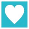 CountryArtHouse Aquamarine Acid Free 7x7 Heart Picture Frame Mat with White Core Bevel Cut for 4x5 Pictures - Fits 7x7 Frame view 3