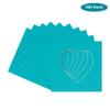 CountryArtHouse Aquamarine Acid Free 7x7 Heart Picture Frame Mat with White Core Bevel Cut for 4x5 Pictures - Fits 7x7 Frame view 2