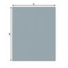 CountryArtHouse Metallic Silver Acid Free 8x10 Backing Board - Uncut Photo Mat Board - 1 Sheet view 2