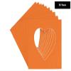 CountryArtHouse Orange Acid Free 7x7 Heart Picture Frame Mat with White Core Bevel Cut for 4x5 Pictures - Fits 7x7 Frame view 2