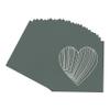 CountryArtHouse Charcoal Acid Free 7x7 Heart Picture Frame Mat with White Core Bevel Cut for 4x5 Pictures - Fits 7x7 Frame view 3