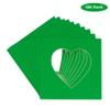 CountryArtHouse Bright Green Acid Free 7x7 Heart Picture Frame Mat with White Core Bevel Cut for 4x5 Pictures - Fits 7x7 Frame view 2