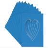 CountryArtHouse Bay Blue Acid Free 7x7 Heart Picture Frame Mat with White Core Bevel Cut for 4x5 Pictures - Fits 7x7 Frame view 1