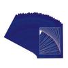 CountryArtHouse Royal Blue Suede Acid Free 8x10 Picture Frame Mats with White Core Bevel Cut for 6x8 Pictures - Fits 8x10 Frame - Pack of 25 Mats - With Bags & Backings view 3