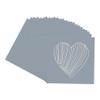 CountryArtHouse Mid Grey Acid Free 7x7 Heart Picture Frame Mat with White Core Bevel Cut for 4x5 Pictures - Fits 7x7 Frame view 3
