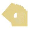 CountryArtHouse Soft Yellow Acid Free 7x7 Heart Picture Frame Mat with White Core Bevel Cut for 4x5 Pictures - Fits 7x7 Frame view 3