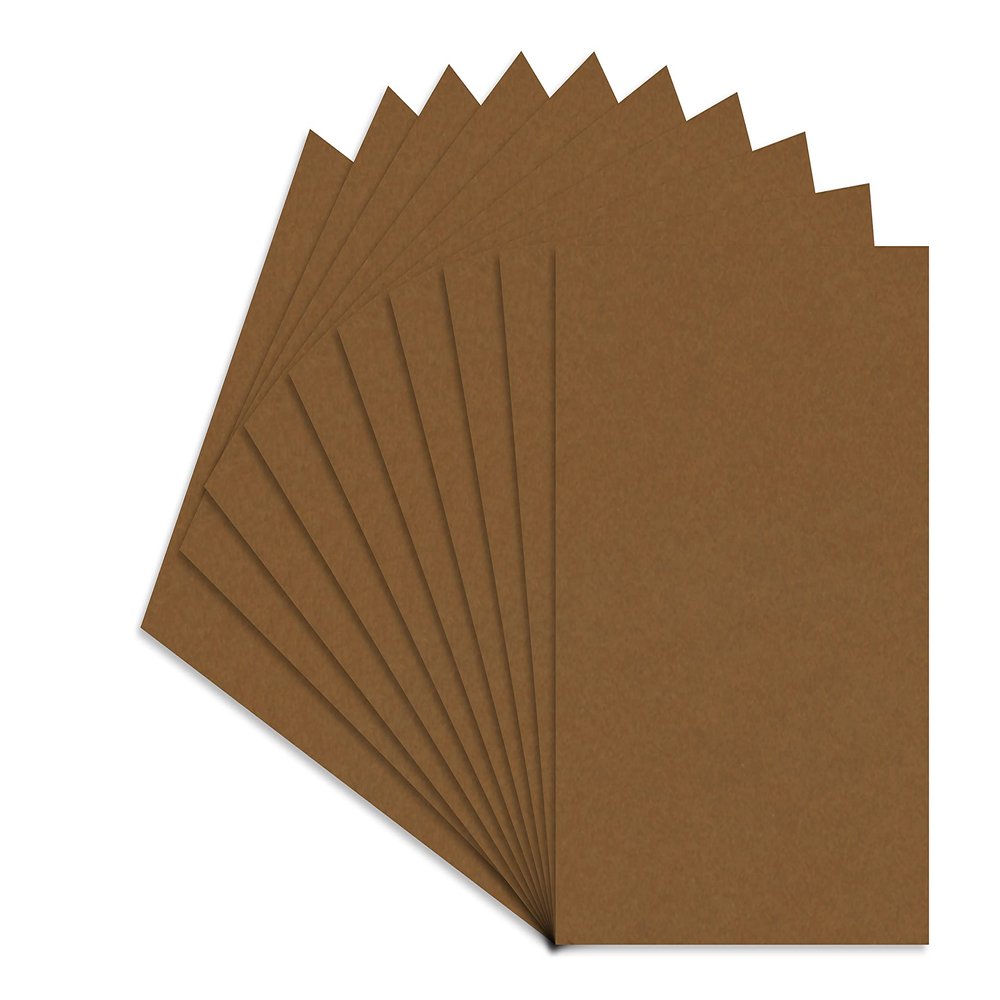 CountryArtHouse Aged Oak Acid Free 11x14 Backing Board - Uncut Photo Mat Board - 100 Sheets