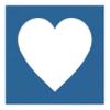 CountryArtHouse Royal Blue Acid Free 7x7 Heart Picture Frame Mat with White Core Bevel Cut for 4x5 Pictures - Fits 7x7 Frame view 3