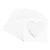 CountryArtHouse Oyster Shell Acid Free 7x7 Heart Picture Frame Mat with White Core Bevel Cut for 4x5 Pictures - Fits 7x7 Frame view 3