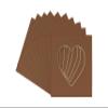 CountryArtHouse Aged Oak Acid Free 7x7 Heart Picture Frame Mat with White Core Bevel Cut for 4x5 Pictures - Fits 7x7 Frame view 1