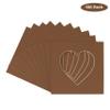 CountryArtHouse Aged Oak Acid Free 7x7 Heart Picture Frame Mat with White Core Bevel Cut for 4x5 Pictures - Fits 7x7 Frame view 2