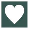 CountryArtHouse Forest Green Acid Free 7x7 Heart Picture Frame Mat with White Core Bevel Cut for 4x5 Pictures - Fits 7x7 Frame view 3