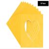 CountryArtHouse Bright Yellow Acid Free 7x7 Heart Picture Frame Mat with White Core Bevel Cut for 4x5 Pictures - Fits 7x7 Frame view 2