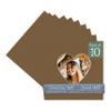 CountryArtHouse Aged Oak Acid Free 7x7 Heart Picture Frame Mat with White Core Bevel Cut for 4x5 Pictures - Fits 7x7 Frame view 1