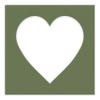 CountryArtHouse Dill Acid Free 7x7 Heart Picture Frame Mat with White Core Bevel Cut for 4x5 Pictures - Fits 7x7 Frame view 3