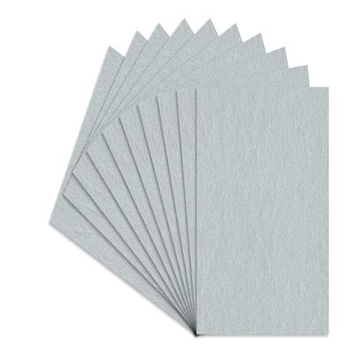 CountryArtHouse Metallic Silver Acid Free 11x14 Backing Board - Uncut Photo Mat Board - 100 Sheets