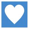 CountryArtHouse Bay Blue Acid Free 7x7 Heart Picture Frame Mat with White Core Bevel Cut for 4x5 Pictures - Fits 7x7 Frame view 3
