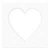 CountryArtHouse Oyster Shell Acid Free 7x7 Heart Picture Frame Mat with White Core Bevel Cut for 4x5 Pictures - Fits 7x7 Frame view 3