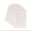 CountryArtHouse Textured White Acid Free 16x16 Picture Frame Mats with White Core Bevel Cut for 8x8 Pictures - Fits 16x16 Frame - Pack of 100 Mats view 1