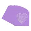 CountryArtHouse Light Purple Acid Free 7x7 Heart Picture Frame Mat with White Core Bevel Cut for 4x5 Pictures - Fits 7x7 Frame view 3
